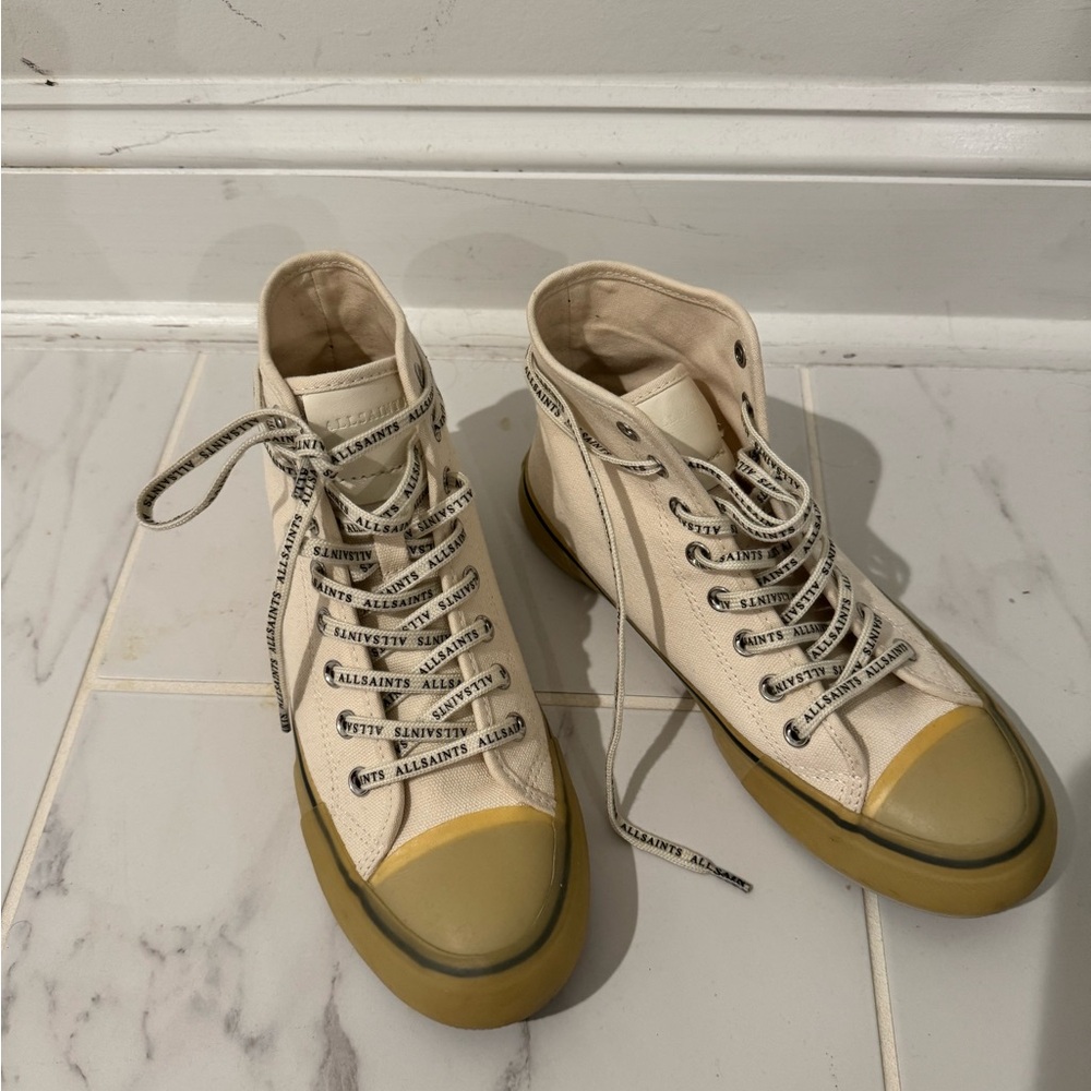 Allsaints Jaxon high top tennis shoes - Picture 7 of 7